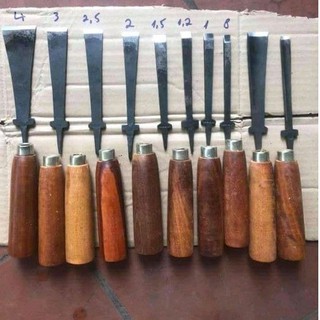 Bộ đục thợ mộc đục hàng ngang đục gỗ đục cột nhà đục mộng vuông đục gỗ đục khung cửa