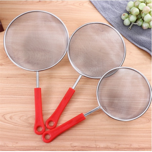 Vợt inox tay cầm màu đỏ