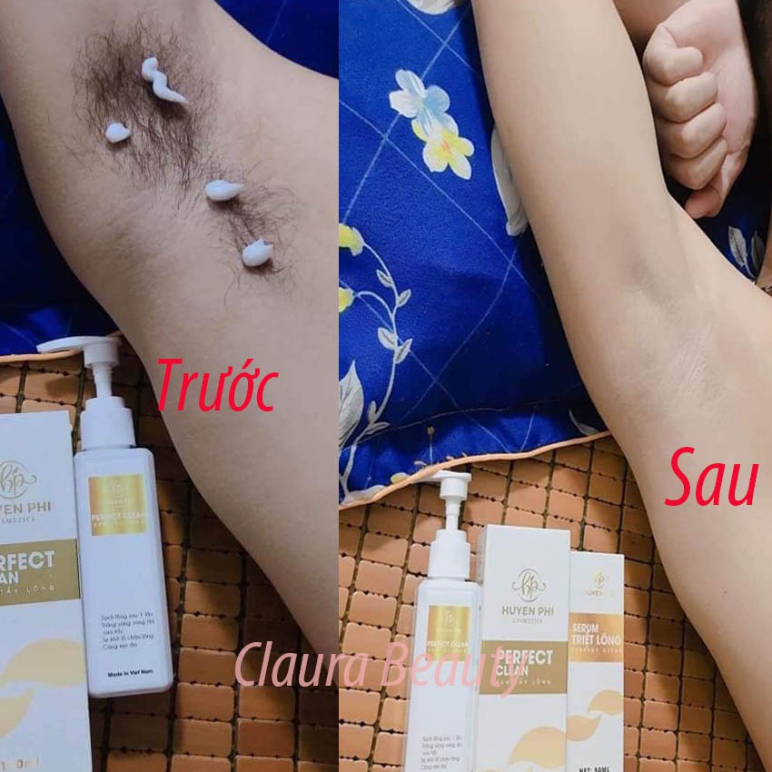 [MUA 1 TẶNG 1] Kem Tẩy Lông Perfect Clean Huyền Phi 120ml Triệt Lông Nách, Triêt Lông Vùng Kín Lông Tay Chân Cơ thể