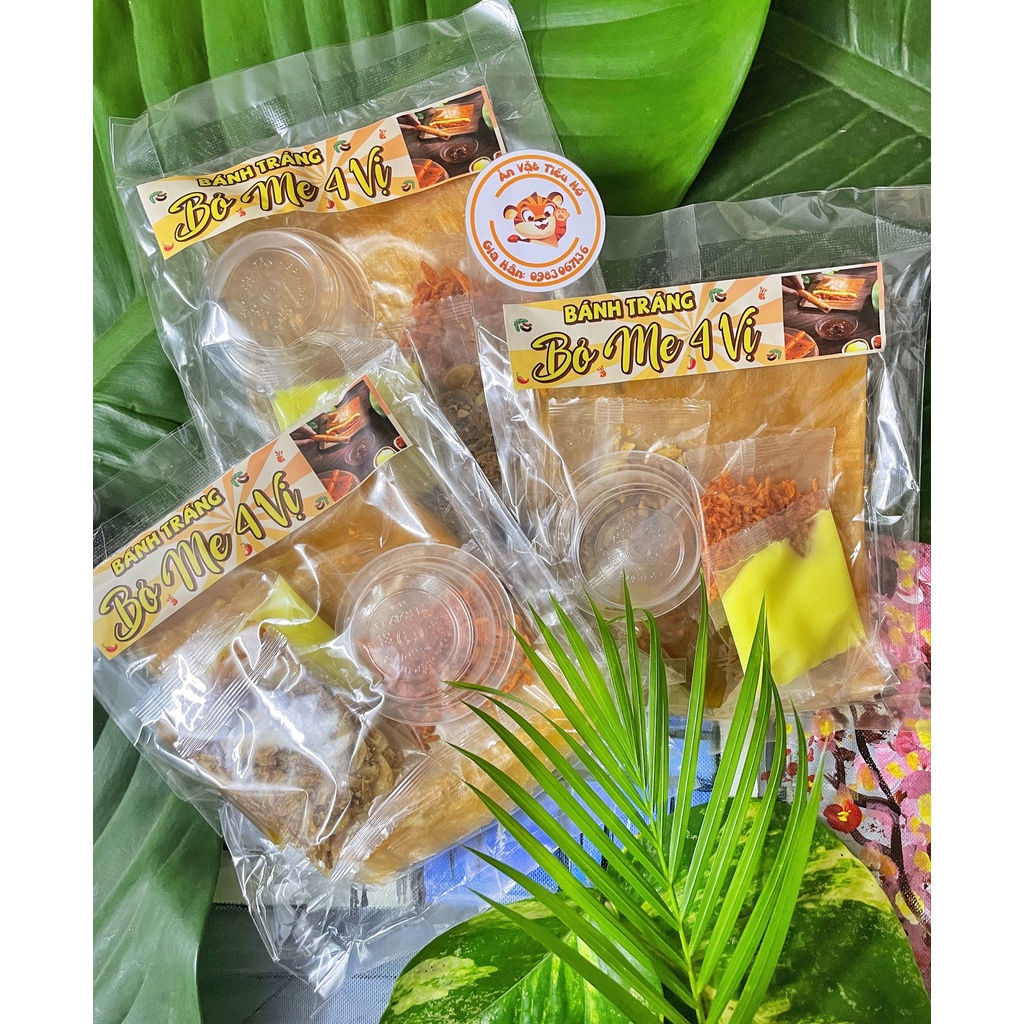 Bánh tráng bơ me 4 vị TIỂU HỔ