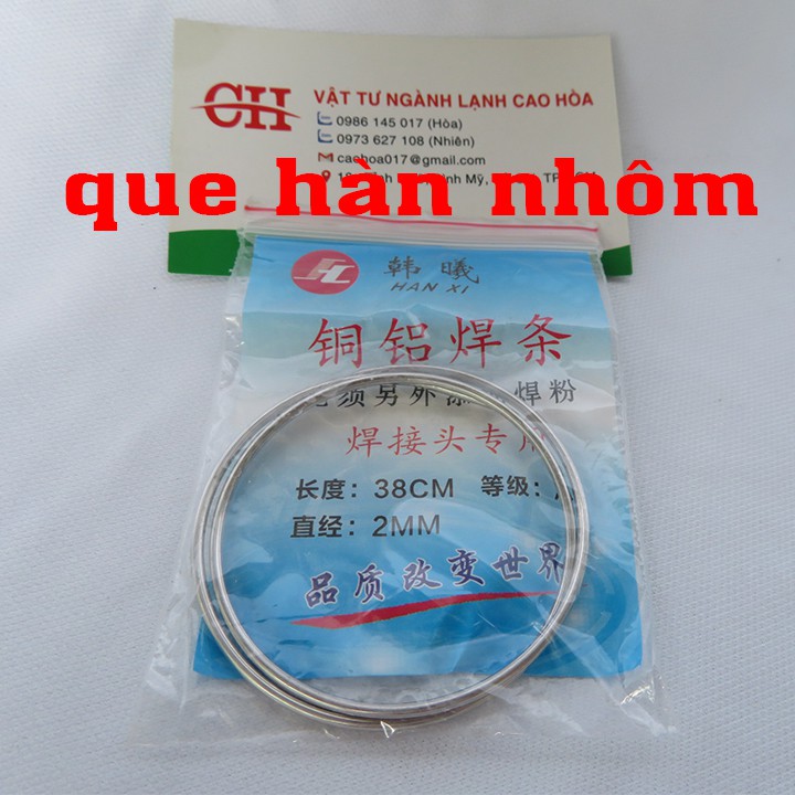 que hàn nhôm bọc thuốc que hàn nhôm