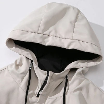 Áo khoác gió mỏng có mũ trùm đầu dáng rộng chắn gió thời trang thu đông dành cho nam