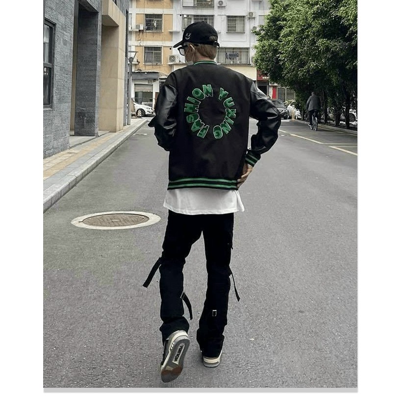 ÁO KHOÁC DÙ NAM NỮ KIỂU BOMBER THÊU HỌA TIẾT TINH TẾ