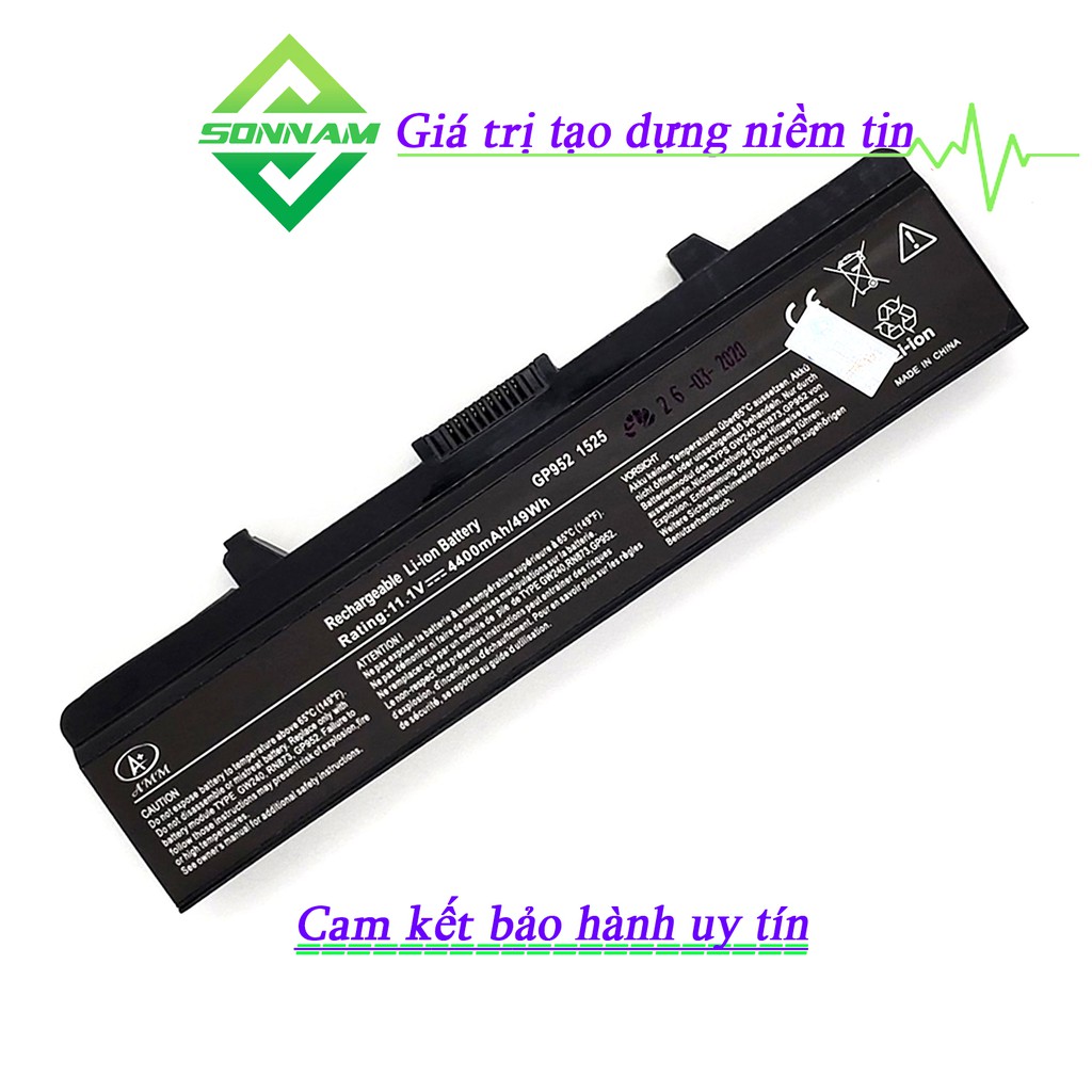 Pin Laptop Dell Inspiron 1525 1526 1440 1545 1546 1750 - Bảo Hành Đổi Mới 9 Tháng