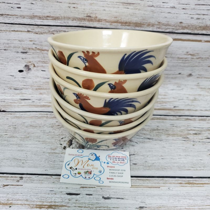 Combo 5 Tô Gà 🐓Nhỏ 13,5cm