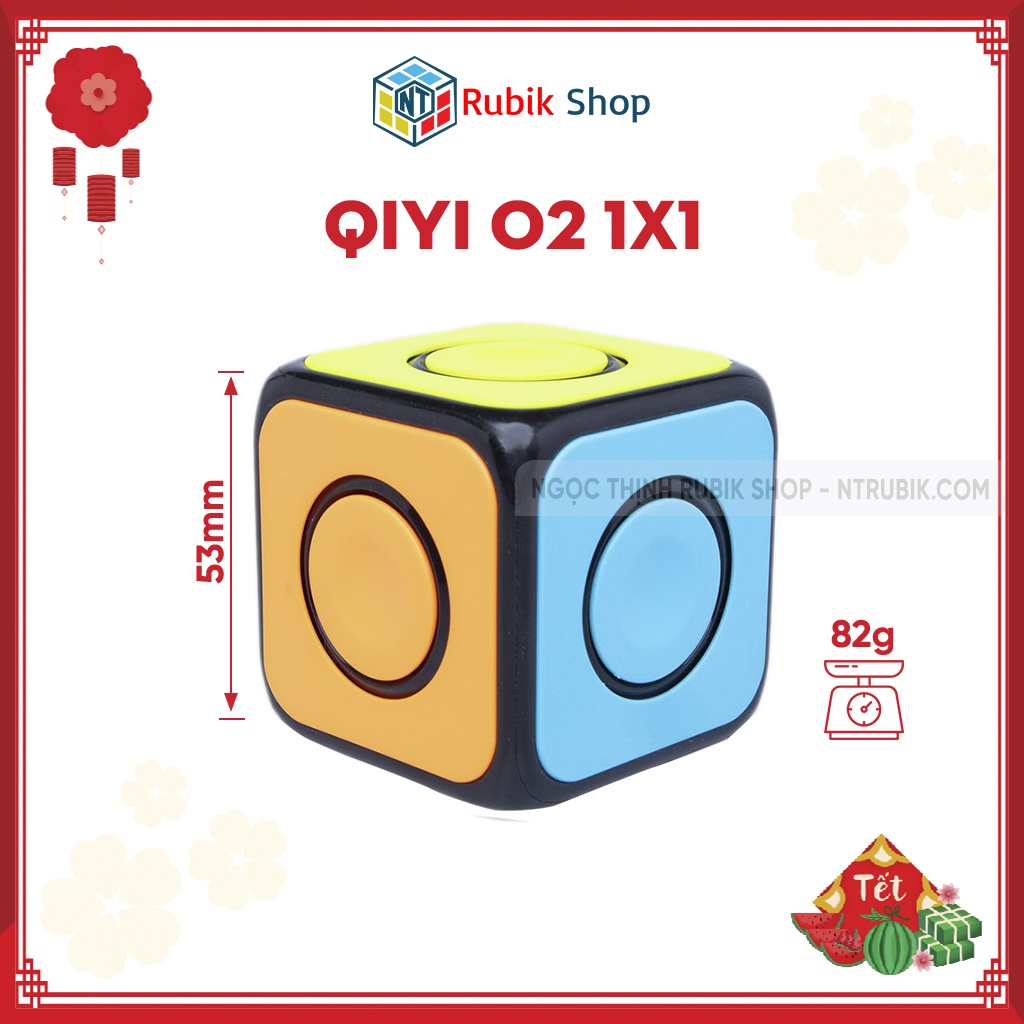 Rubik 1x1 QiYi O2 Cube Spinner - Rubik Biến Thể 1x1x1