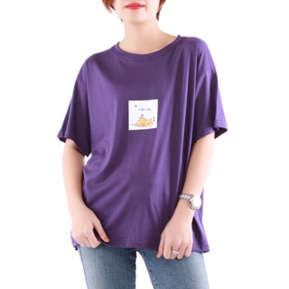 [HÌNH CHỤP THẬT SP] - Áo thun nữ phom rộng xẻ tà