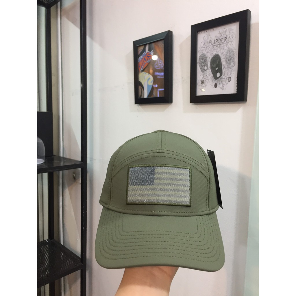 Mũ nón ballcap 5 panel fitted "5.11 Pactical" màu rêu