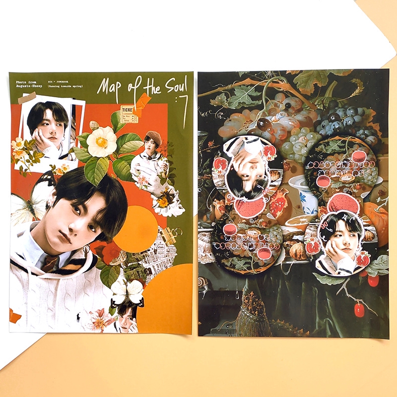 BTS MAP OF THE SOUL 7 Poster Wall Sticker Home Decor