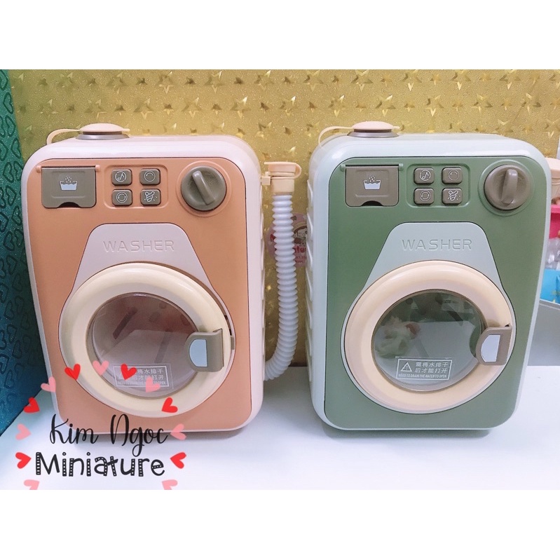 mô hình máy giặt mini, trang trí nhà mô hình, nhà búp bê 1/6 1/8