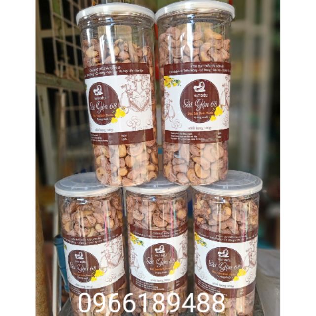 Hũ 500g điều rang muối nguyên hạt_ size nhỏ