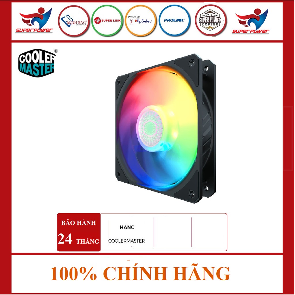 [Mã 254ELSALE giảm 7% đơn 300K] Quạt Tản nhiệt Case máy tính Cooler master STICKLE FLOW 120 ARGB - Hàng chính hãng