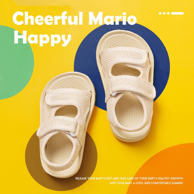 Dép Sandal Trẻ Em Cheerful Mario 2021 cho bé siêu mềm siêu nhẹ chống trơn trượt SDM1