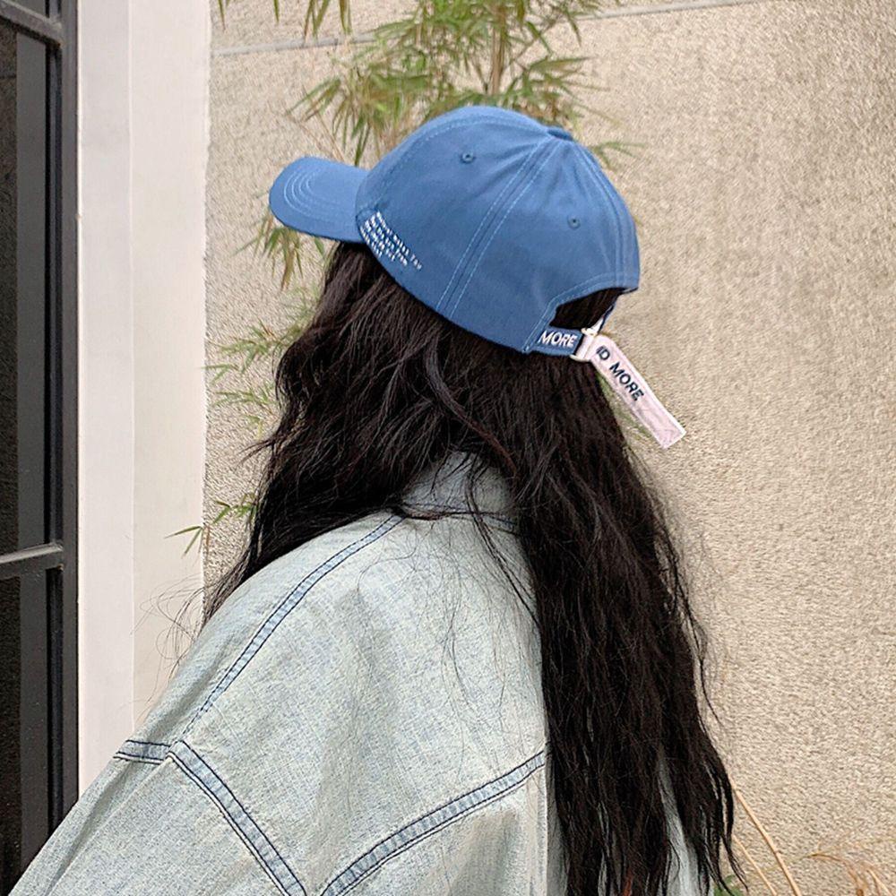 QQMALL Mũ Lưỡi Trai Cotton Phong Cách Hip Hop Hàn Quốc Cá Tính Cho Nam