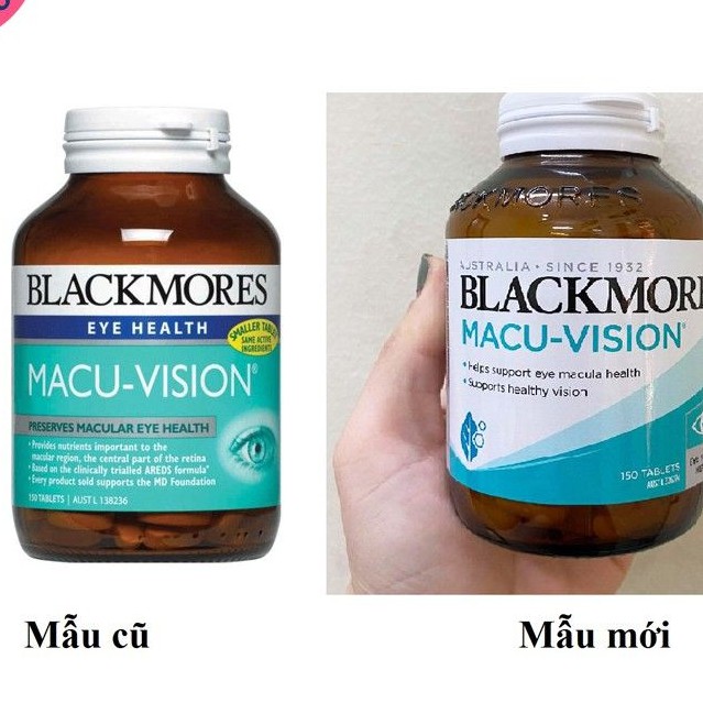 Viên Uống Blackmores Macu-Vision 125 viên [hỗ trợ thị lực khỏe mạnh; cải thiện các vấn đề về mắt