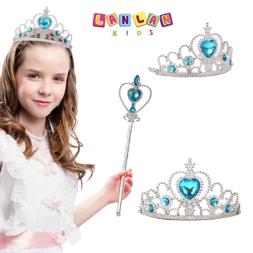 Bộ 3 món phụ kiện hóa trang công chúa elsa cho bé LANLAN KIDS