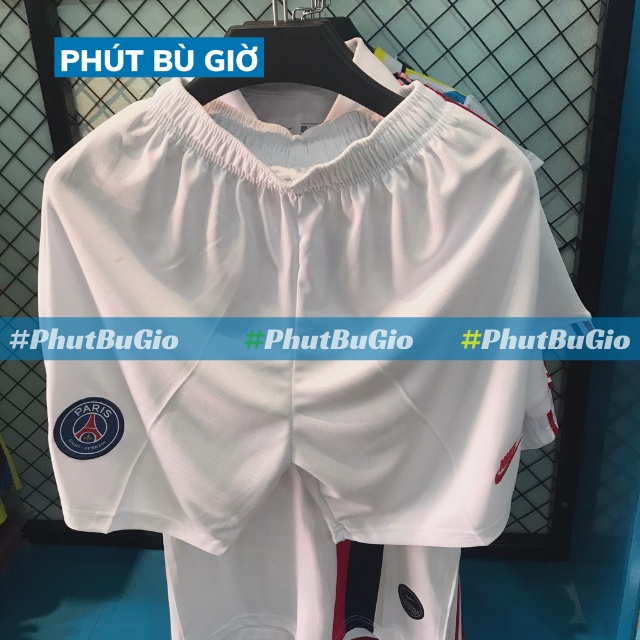 [CAO CẤP] Áo Bóng Đá Đá Banh CLB PARI SAINT GERMAIN/ PSG Trắng Chất Polyester Hàng Thailand Thi Đấu Phút Bù Giờ Sport