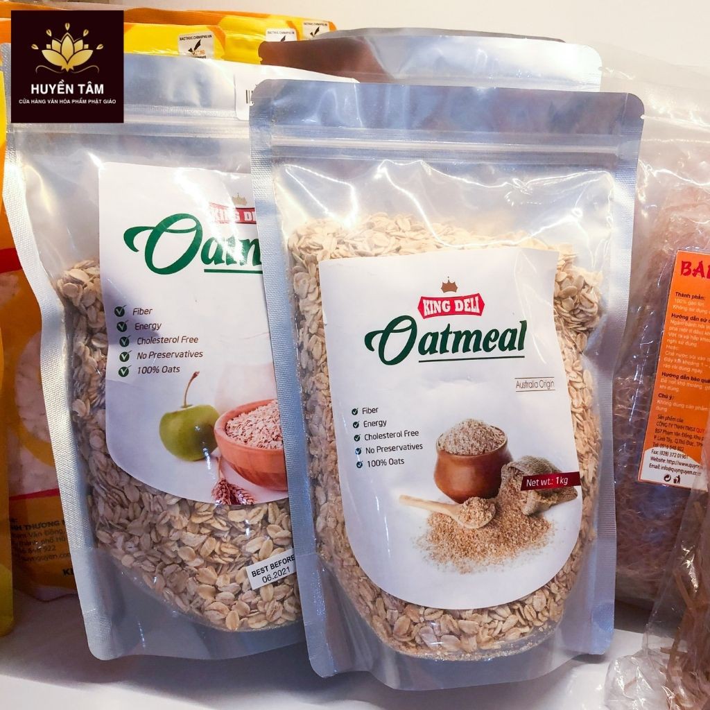 Yến mạch Úc cán vỡ organic hữu cơ King Deli (500gr)