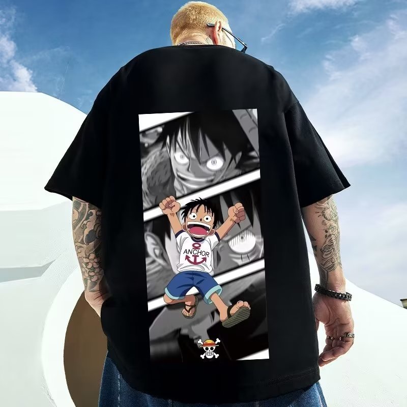 One Piece /Áo phông nam nữ unisex tay lỡ  Cực Ngầu form rộng