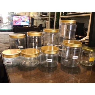 Hũ Nhựa PET Nắp Nhôm 900ml (set 5c)