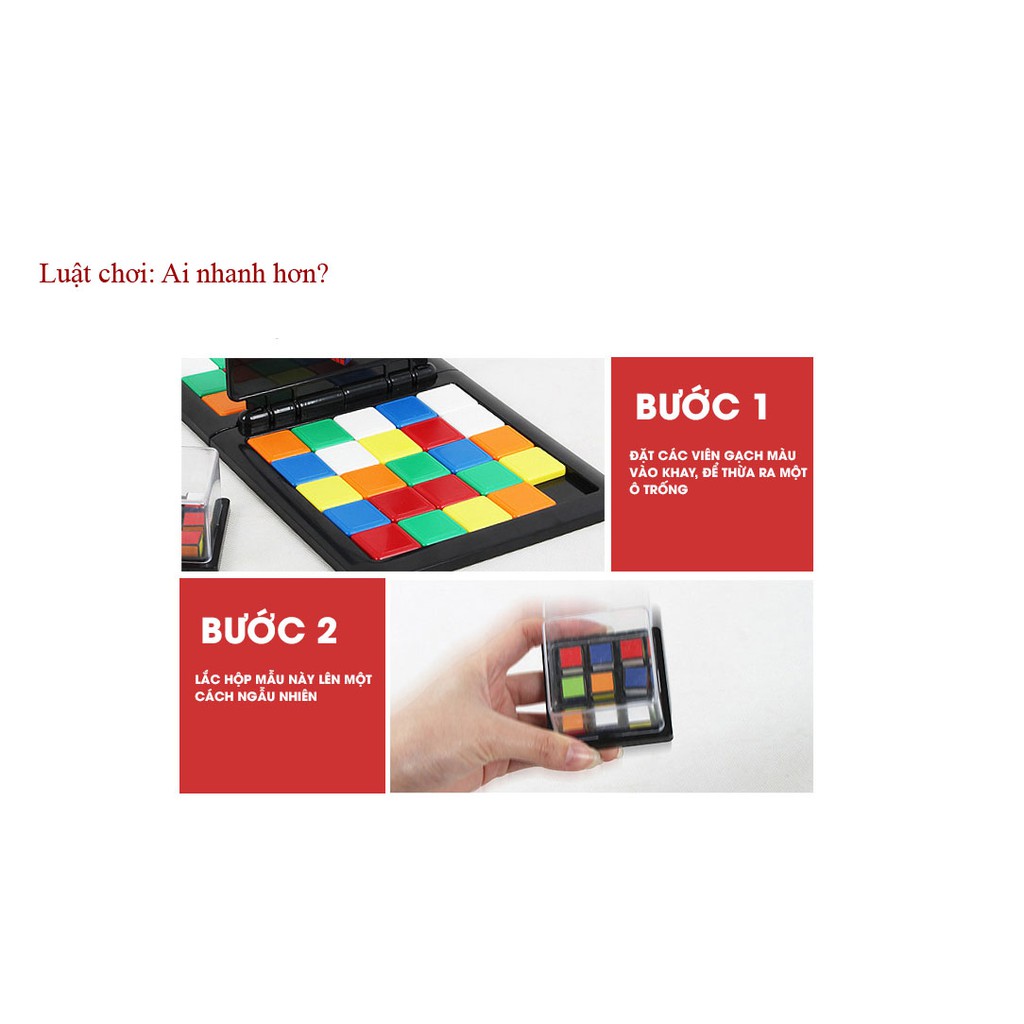 Bộ trò chơi board game Magic block game - Thử thách Rubik