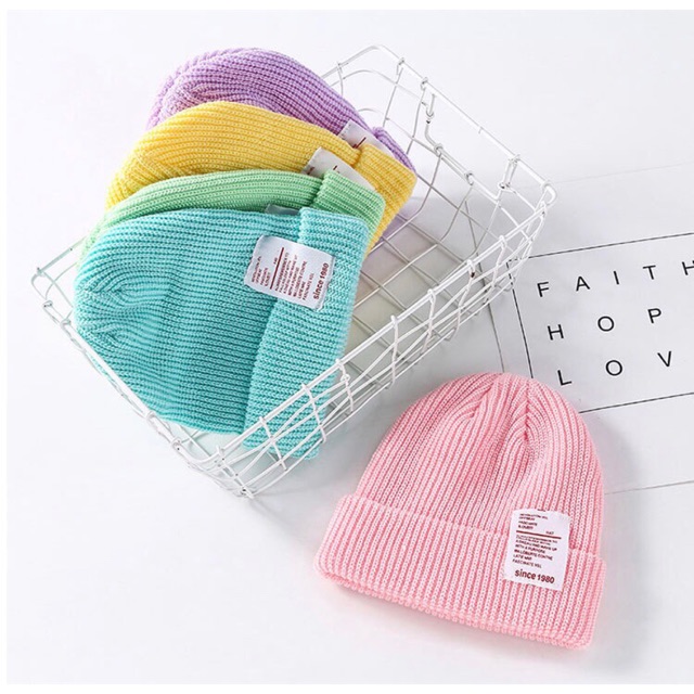 Mũ len beanie - nón len hàn quốc