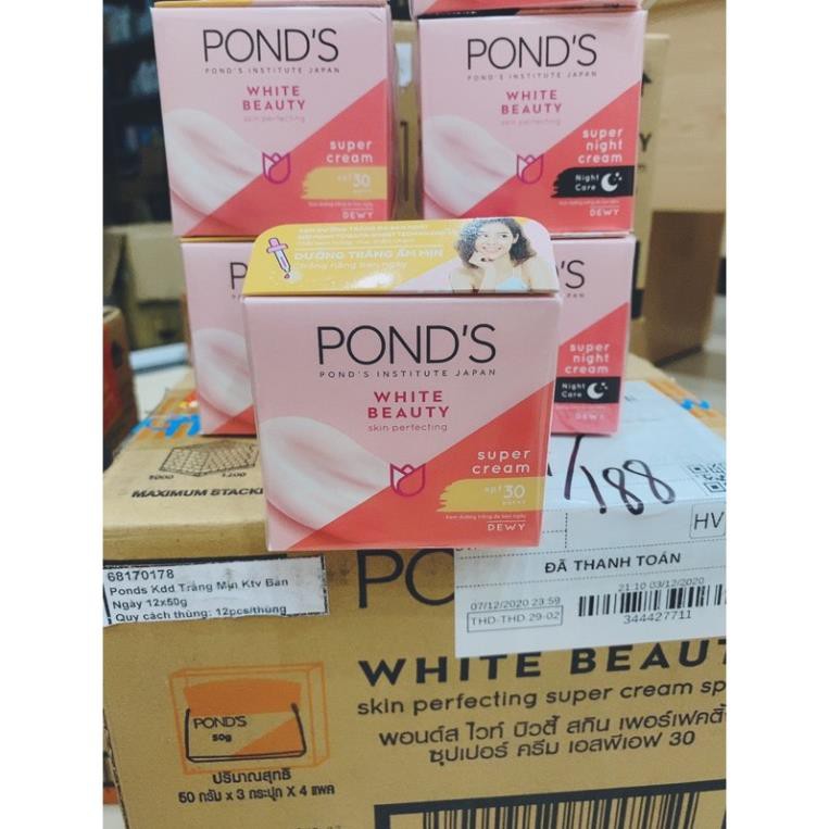 Combo kem dưỡng trắng da ponds 50g ngày và đêm(hàng mới về)