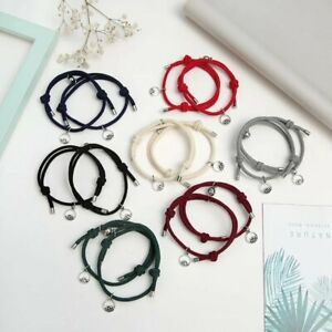 Set 2 Vòng Tay Bện Dây Đính Hạt Nam Châm Thời Trang Cho Cặp Đôi