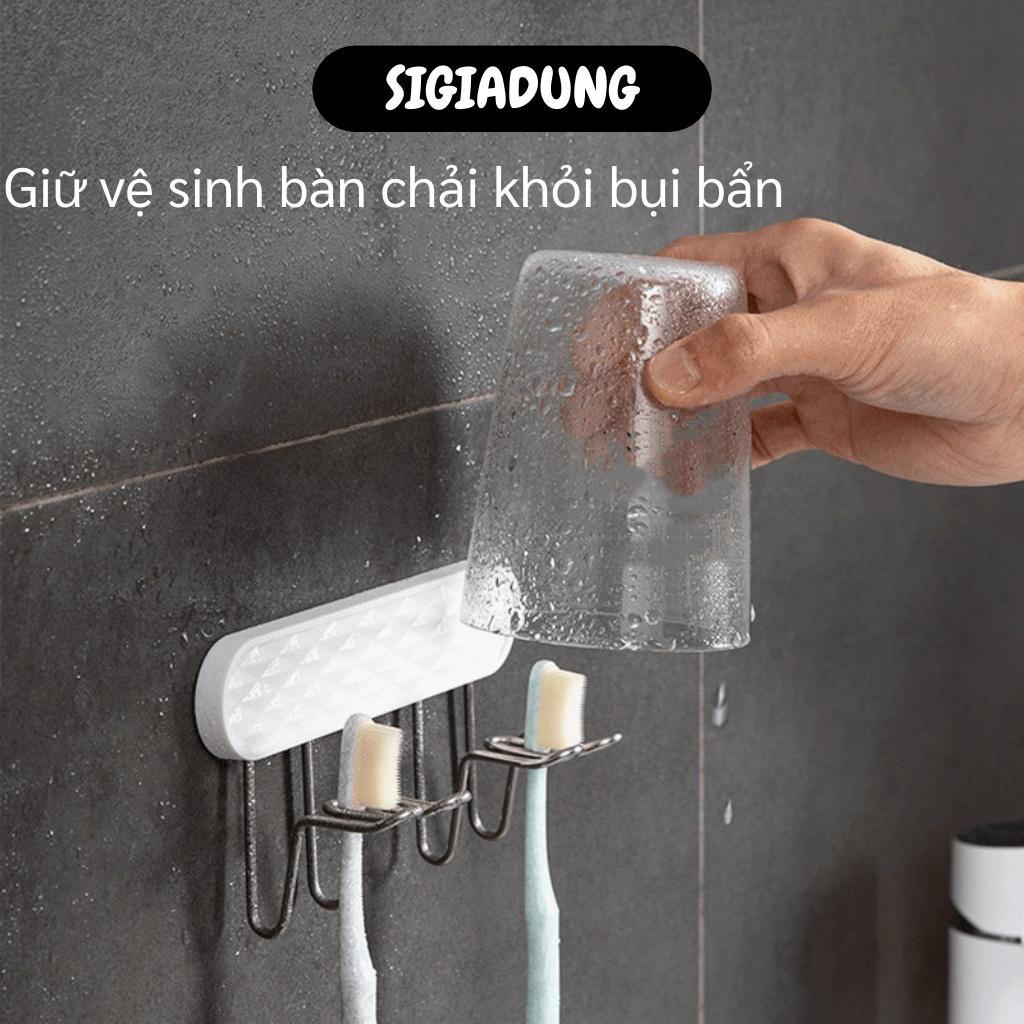 [SGD] Giá Treo Bàn Chải - Miếng Dán Treo Tường Đỡ Bàn Chải Đánh Răng Và Cốc Súc Miệng 9897