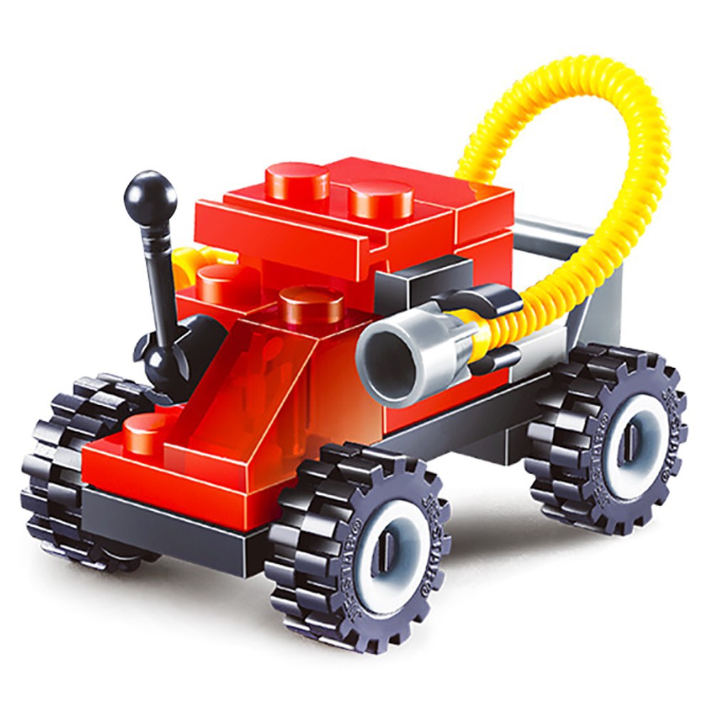 Đồ chơi lego lắp ráp mô hình xe cảnh sát / xe tải / xe cứu hỏa cho bé