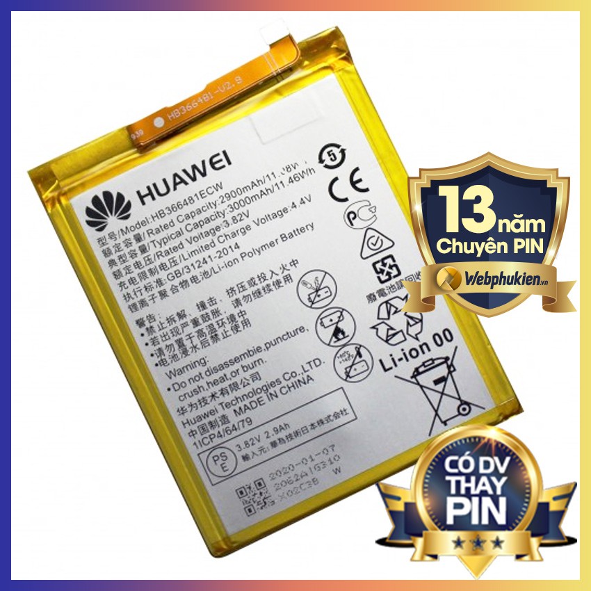 Pin zin cho Huawei Honor 8 Lite, Honor 9 Lite HB366481ECW - 3000mAh