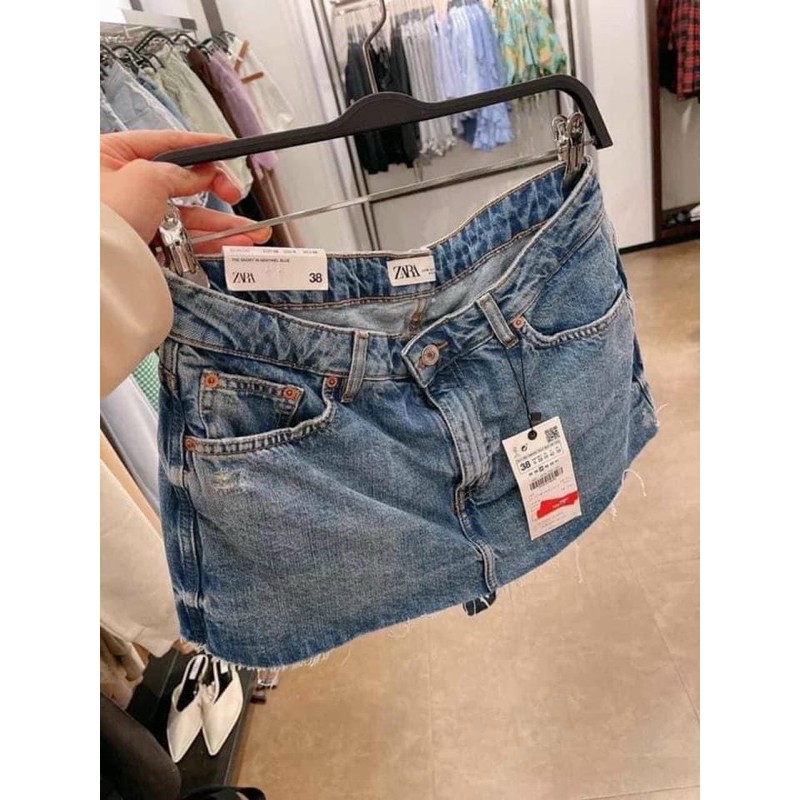 [ Mã WASTRUN4 giảm 10% tối đa 30K đơn 99K] CVN5 - CHÂN VÁY JEAN BÒ XANH NỮ CÓ QUẦN MS180 | BigBuy360 - bigbuy360.vn