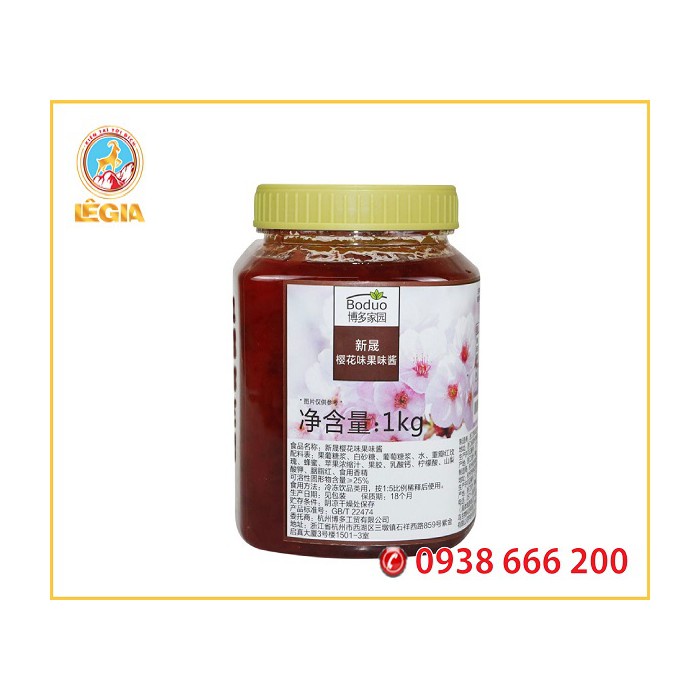 Mứt BODUO Hoa Anh Đào 1KG (CHERRY BLOSSOM JAM)