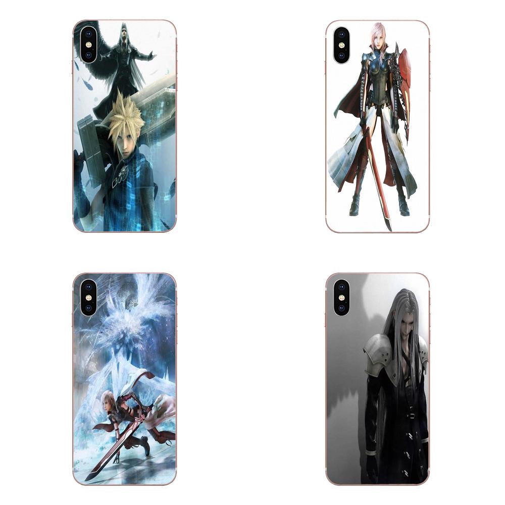 Ốp Lưng Phong Cách Truyện Tranh Final Fantasy Cho Apple Iphone 11 Pro X Xs Max Xr 6 6s 7 8 Plus