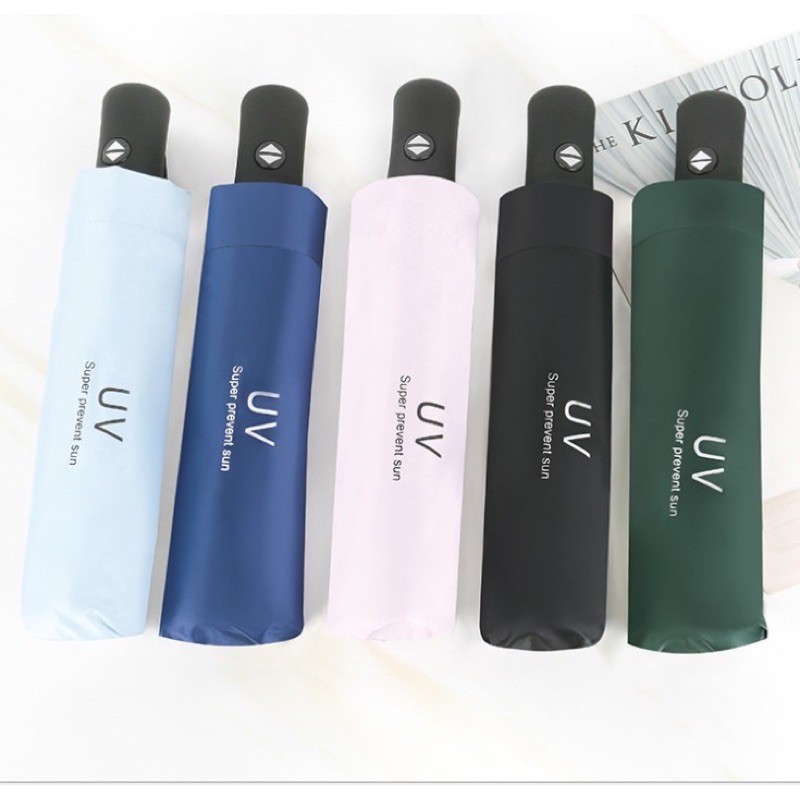 Ô Dù UV tự động gấp mở che mưa nắng 2 lớp cao cấp giá rẻ