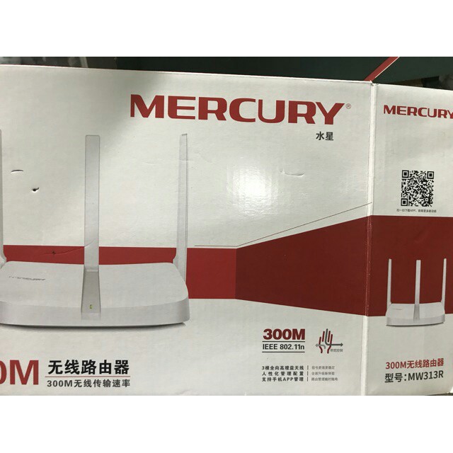 Kích không dây mercury MW313R (3 dâu có cổng lan)