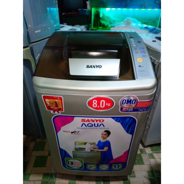 MÁY GIẶT SANYO 8KG NGUYÊN ZIN 100% ,GIẶT SẤY ÊM RU