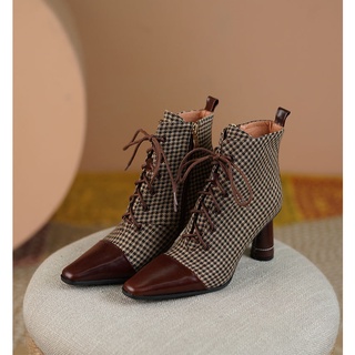 Giày boot cao gót thiết kế mới thời trang dành cho nữ