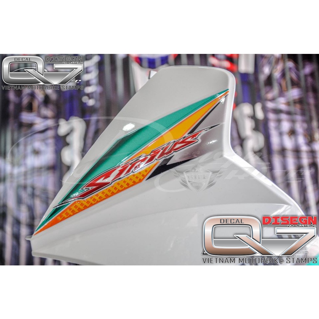 Tem Rời Sirius 110 TRẮNG XANH CAM