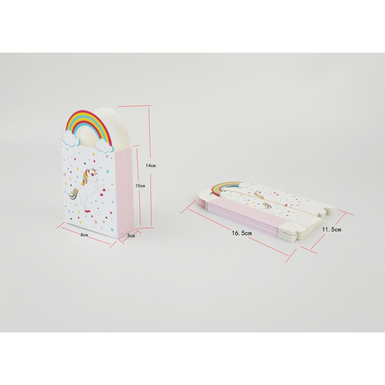 Mới Túi Giấy Đựng Bánh Kẹo Hình Kỳ Lân Dễ Thương