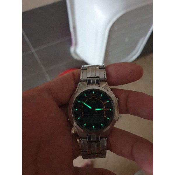 Đồng hồ nam Casio pin năng lượng, hàng si chính hãng