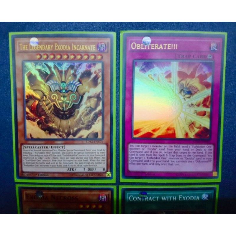 Yugioh - Thẻ bài Yugioh Combo Thần sức mạnh The Legendary Exodia Incarnate + Kamejoko - Ultra Rare - Tặng bọc bài