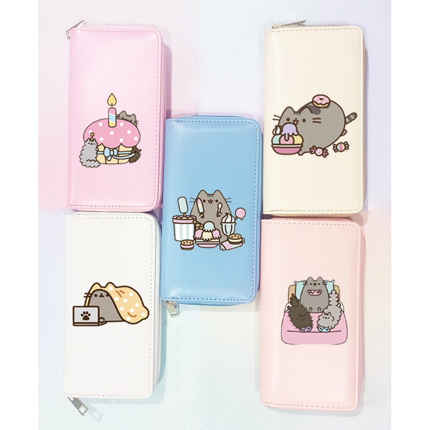 Ví pusheen VBI13 ví dáng dài bóp hoạt hình cute dễ thương