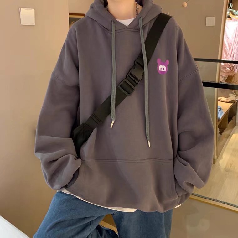 Áo hoodie Thể Thao Dáng Rộng In Chữ Phong Cách Hip Hop Đường Phố Mùa Đông Cho Nam Cỡ Lớn M-5XL