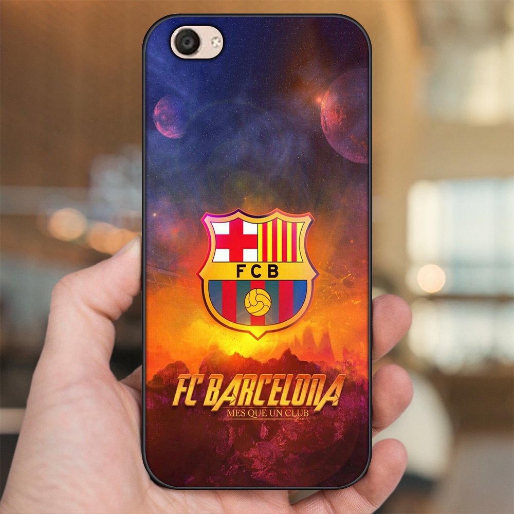 Ốp lưng Vivo V5, V5 Plus viền đen in hình Barcelona Barca