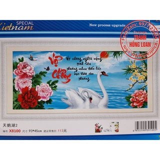 Tranh thêu chữ thập vợ chồng X8100
