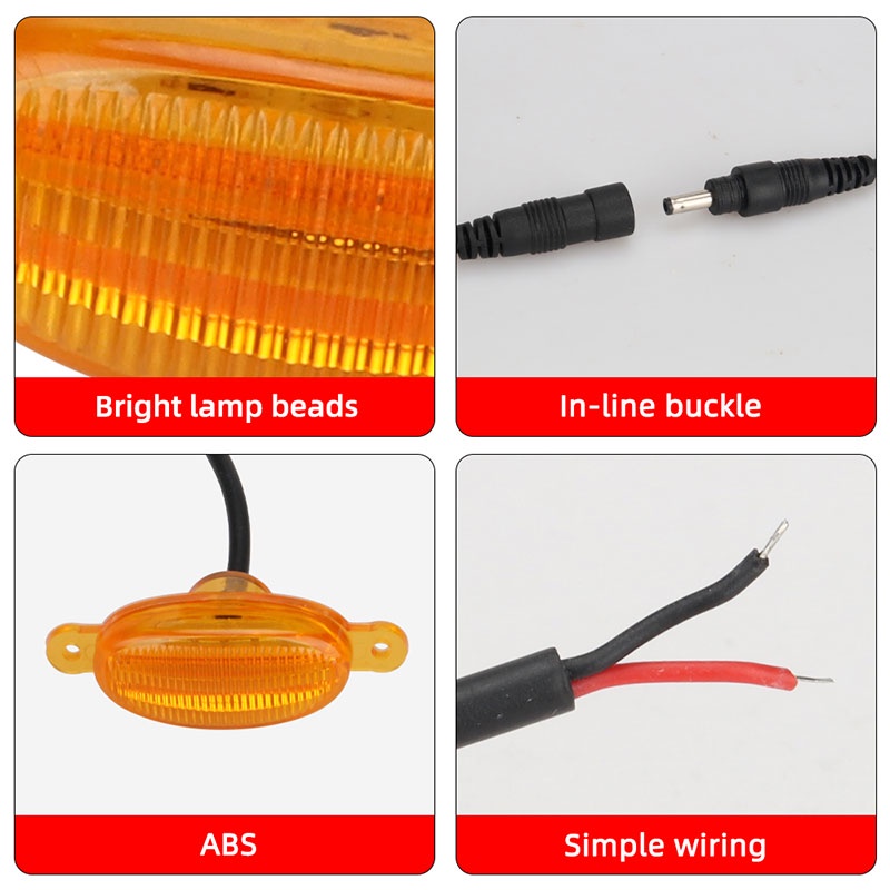 1 Đèn LED Sương Mù 12V Màu Vàng Dùng Trang Trí Xe Hơi DIY