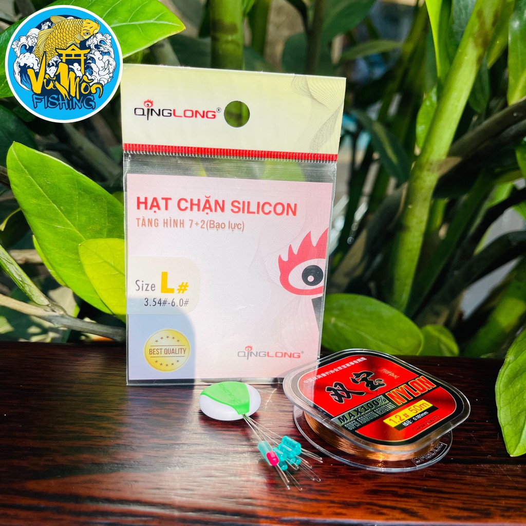 Gói Phụ Kiện Set Trục Câu Đài Silicon Tàng Hình ( Bạo Lực) QL - Vũ Môn Fishing