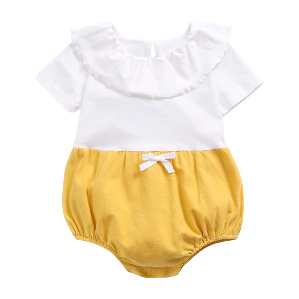 Áo Liền Quần Sanlutoz Màu Vàng Dành Cho Bé Sơ Sinh Vào Mùa Hè
