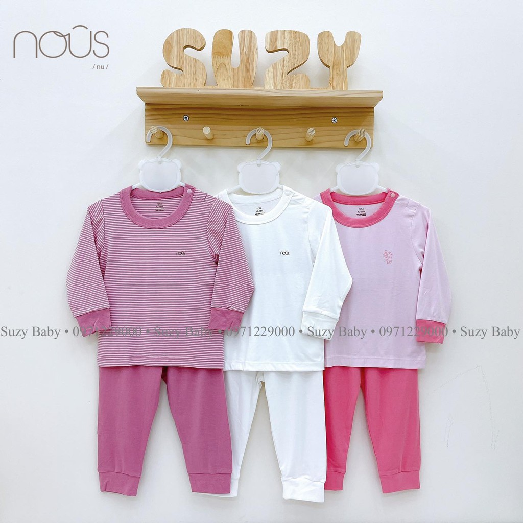 Bộ quần áo dài tay Nous - Bộ cài vai dài tay Nous